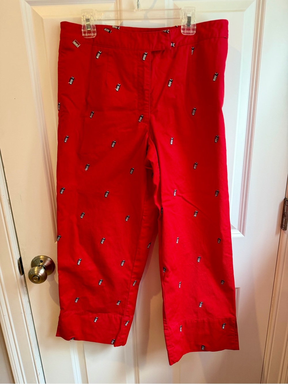 Women’s Lizgolf Adorable Embroidered Cotton Pants